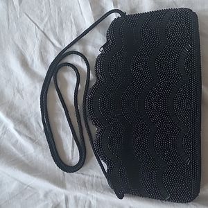 Sequins black purse special occasion holiday party